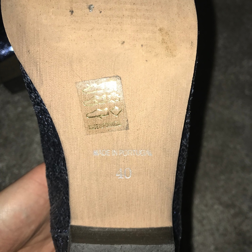 Custom Designed Ivylee Blue Metallic Booties - image 5